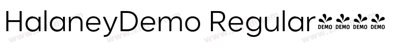 HalaneyDemo Regular字体转换